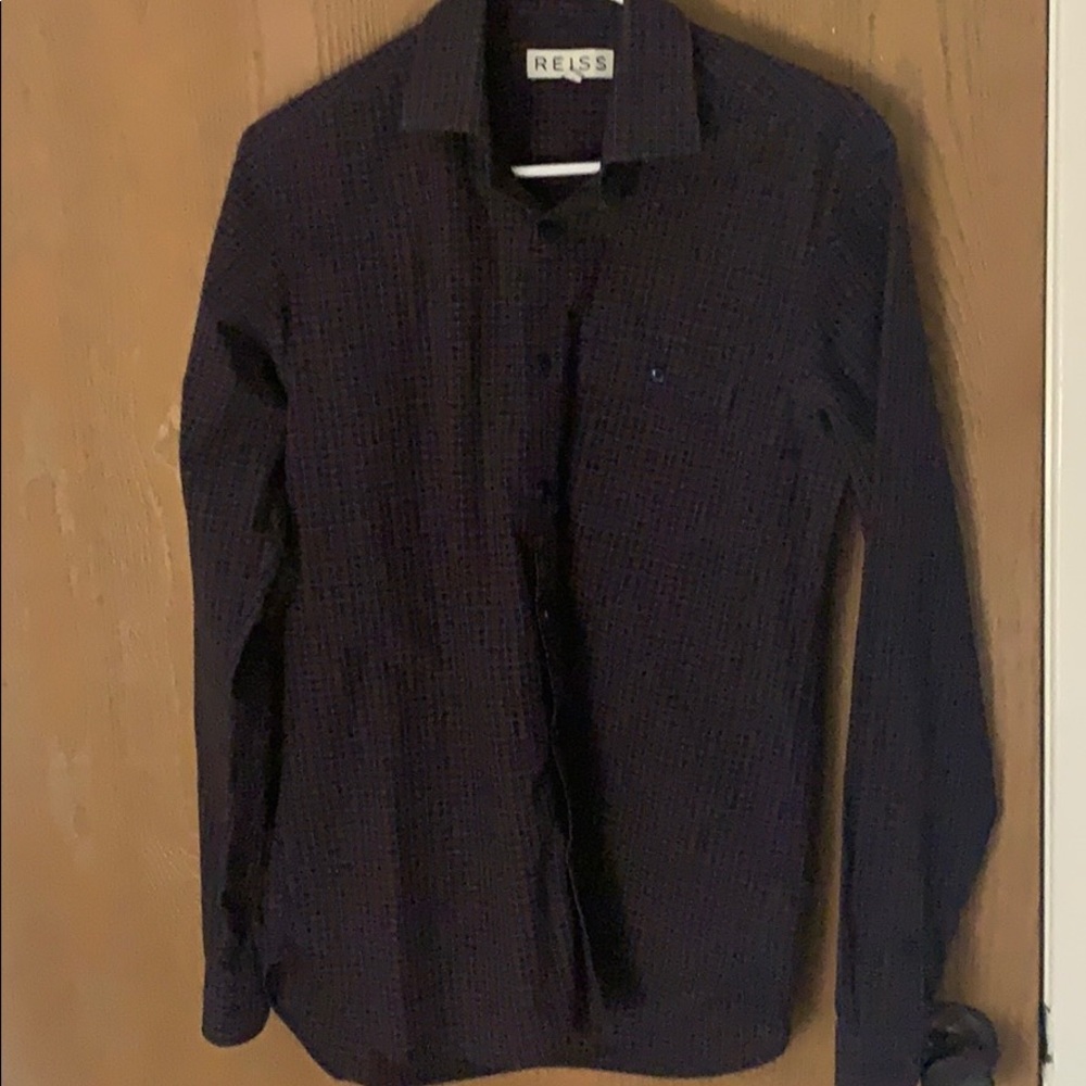 Reiss Purple Plaid Shirt - S size